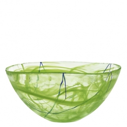 CONTRAST Bowl Lime by Anna Ehrner - Ø 350 mm - Kosta Boda  - 7050514