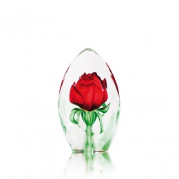 Mats Jonasson Crystal - FLORAL FANTASY Rose large - 33838