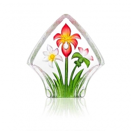 Mats Jonasson Crystal - FLORAL FANTASY Red bouquet - 34248
