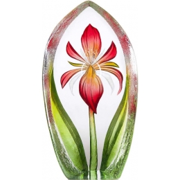 Mats Jonasson Crystal - LIMITED EDITION FLORAL FANTASY Lily red - 34250