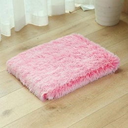 Medium size-Pinpointed foam mattress for small Pet-Washable fabric-pink-50 x 40 cm