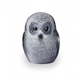 Mats Jonasson Crystal - Safari Sculptures - Owlet black crystal - 34052