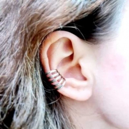 Oh la la Jewellery EARRINGS - nickel free silver EAR CUFF  - OHE46-1519