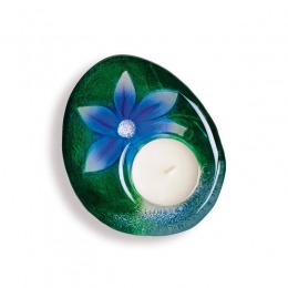 Mats Jonasson Crystal - Handmade CANDLEHOLDER Flora - 69013