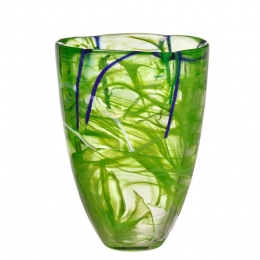 CONTRAST Vase Lime by Anna Ehrner - Kosta Boda  - 7041013
