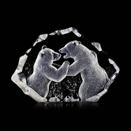 Mats Jonasson Crystal - LIMITED EDITION - WILDLIFE -  Bears - 13306