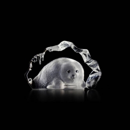 Mats Jonasson Crystal - WILDLIFE - Seal pup - 33150