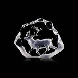Mats Jonasson Crystal - WILDLIFE - Reindeer large - 33399