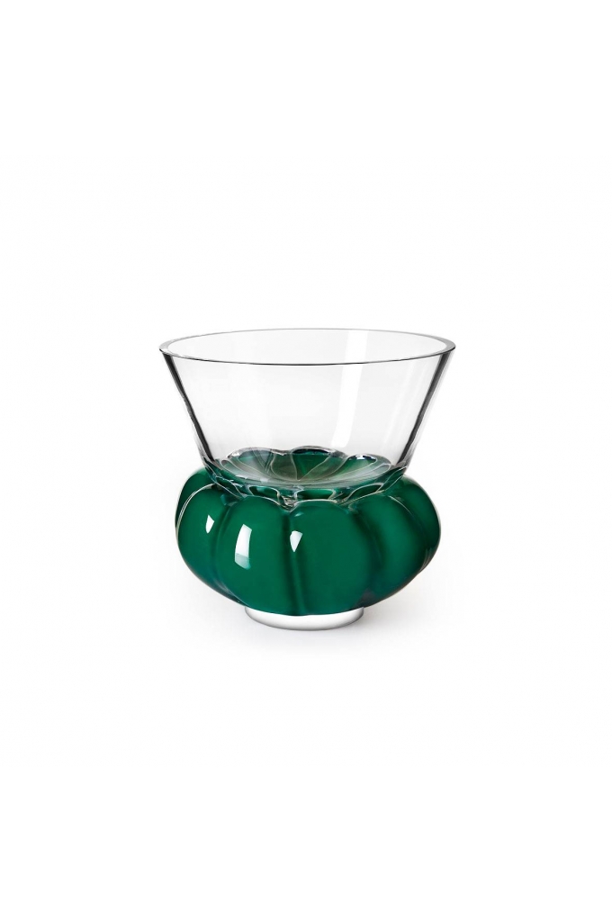 Målerås handmade Crystal - PADAM Bowl clear/green by Anna Kraitz - 55605