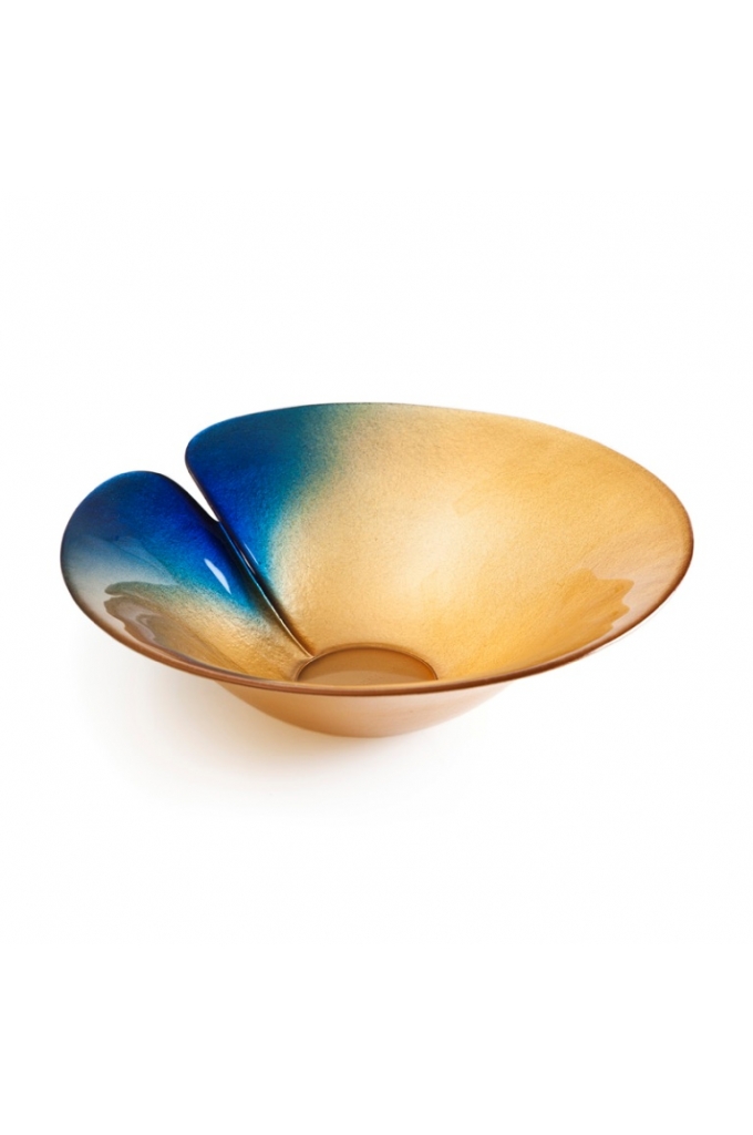 Mats Jonasson Crystal - TABLEWARE - Magic Gold bowl Ø 300 mm - 56058