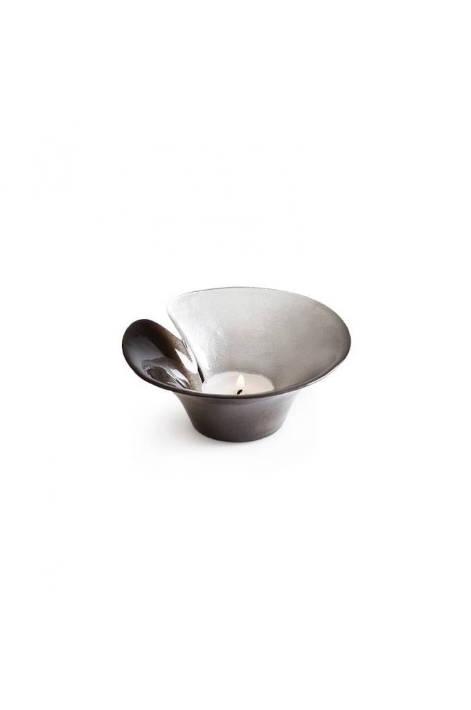 Mats Jonasson Crystal - TABLEWARE - Magic Silver mini bowl or tealight candleholder  Ø 115 mm - 56059