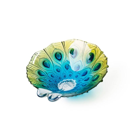 Mats Jonasson Crystal - BOWL - Peacock bowl small Ø 200 mm - 56107