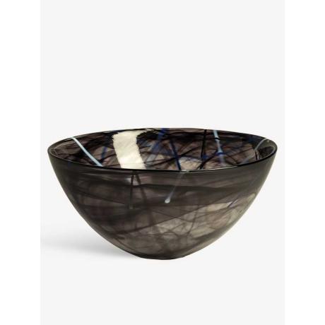 CONTRAST Bowl Black by Anna Ehrner - Ø 350 mm - Kosta Boda  - 7050452