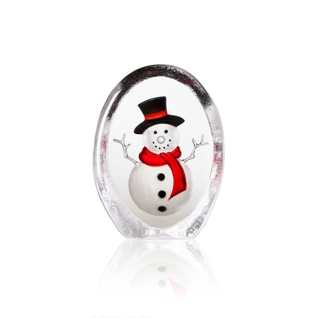 Mats Jonasson Crystal - CHRISTMAS by Robert Ljubez - Snowman - 34257