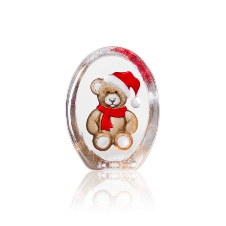 Mats Jonasson Crystal - CHRISTMAS by Robert Ljubez - Christmas Teddy - 34258