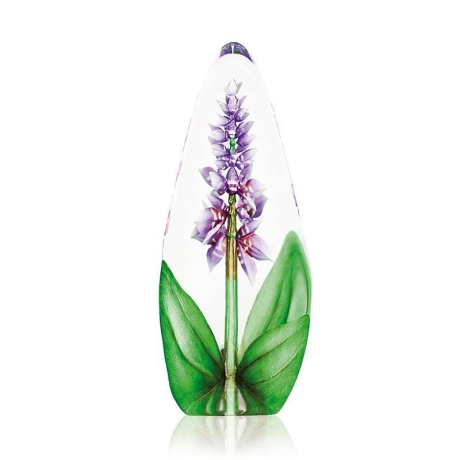 Mats Jonasson Crystal - FLORAL FANTASY Orchid crystal sculpture, purple - 33820