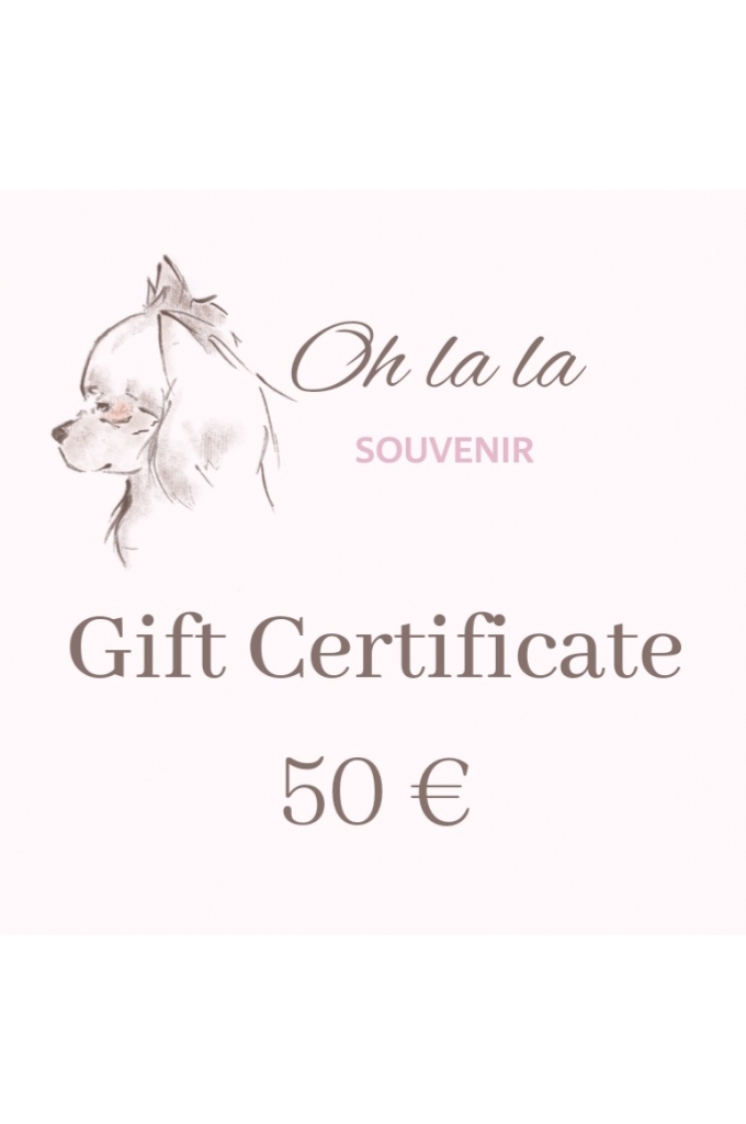 Oh la la Souvenir e-Gift Certificate 25 €