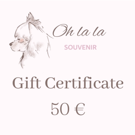 Oh la la Souvenir e-Gift Certificate 50 €