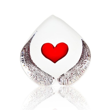 Målerås Crystal - GLOBAL ICONS Heart large by Mats Jonasson - 33773