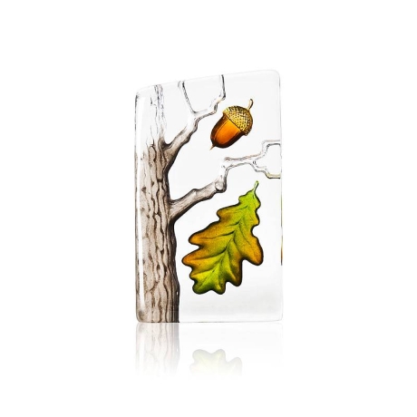 Mats Jonasson Crystal - GLOBAL ICONS Oak small by Robert Ljubez - 34236