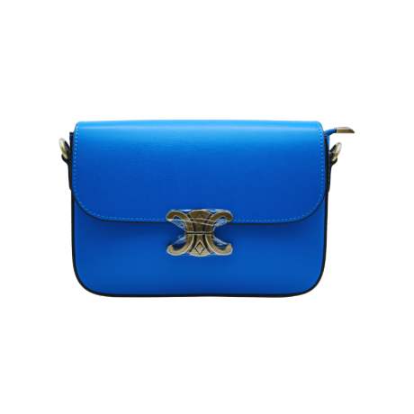 Genuine Italian Leather shoulder/crossbody bag Enna cobalt blue - BP-23069