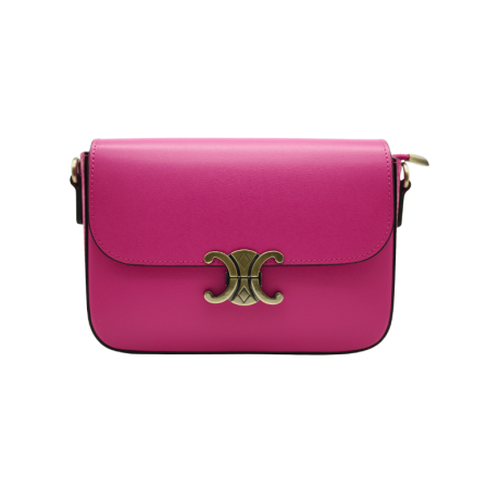 Genuine Italian Leather shoulder/crossbody bag Enna fuchsia - BP-23069