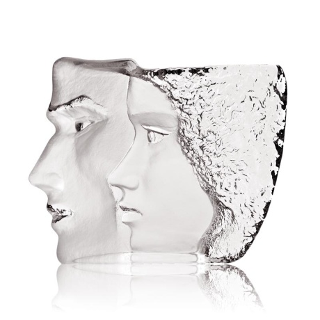 Mats Jonasson Crystal - LIMITED EDITION - MASQ Sculpture 'Together' No. 78/99 - 65837