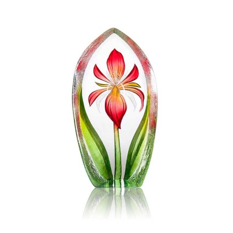 Mats Jonasson Crystal - LIMITED EDITION - FLORAL FANTASY Lily red - 34250