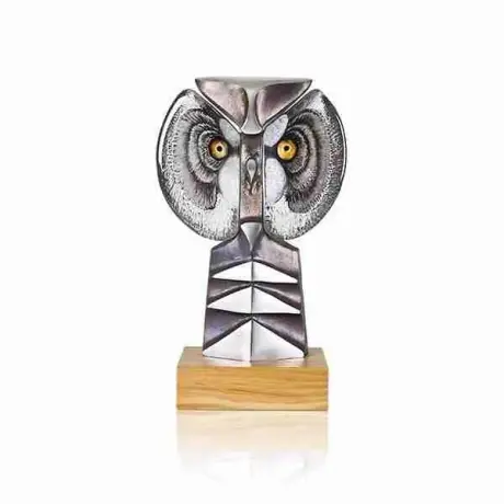 Mats Jonasson IRON & CRYSTAL - LIMITED EDITION - Strix II Nr. 4/49 - Owl - 68146