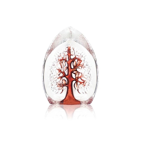 Mats Jonasson Crystal - NORDIC ICONS Yggdrasil small red - 33980