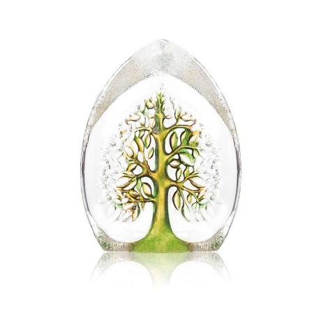 Mats Jonasson Crystal - NORDIC ICONS Yggdrasil large green - 34040