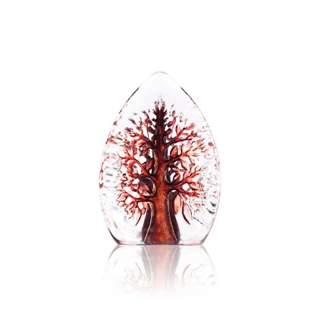 Mats Jonasson Crystal - NORDIC ICONS MINIATURE Yggdrasil red - 88213