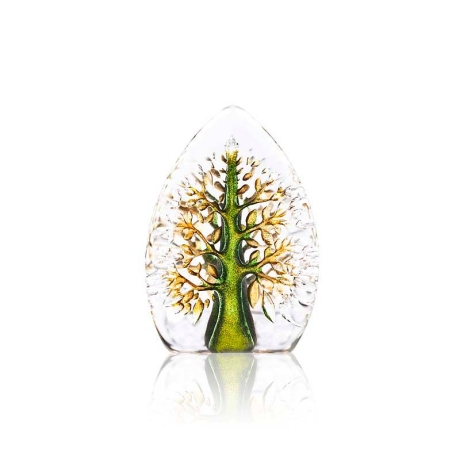 Mats Jonasson Crystal - NORDIC ICONS MINIATURE Yggdrasil green - 88214