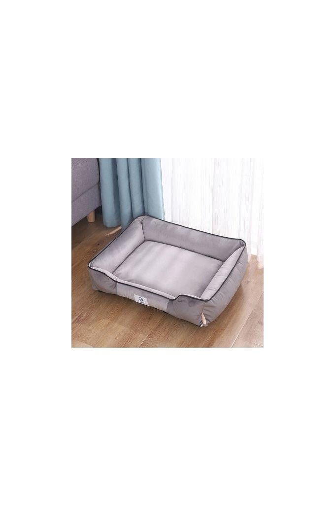 Pet Bed-Rectangular for small pet-grey-50x37x16 cm