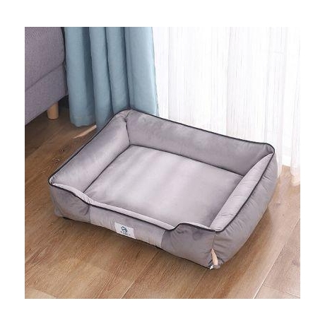 Pet Bed-Rectangular for small pet-grey-50x37x16 cm