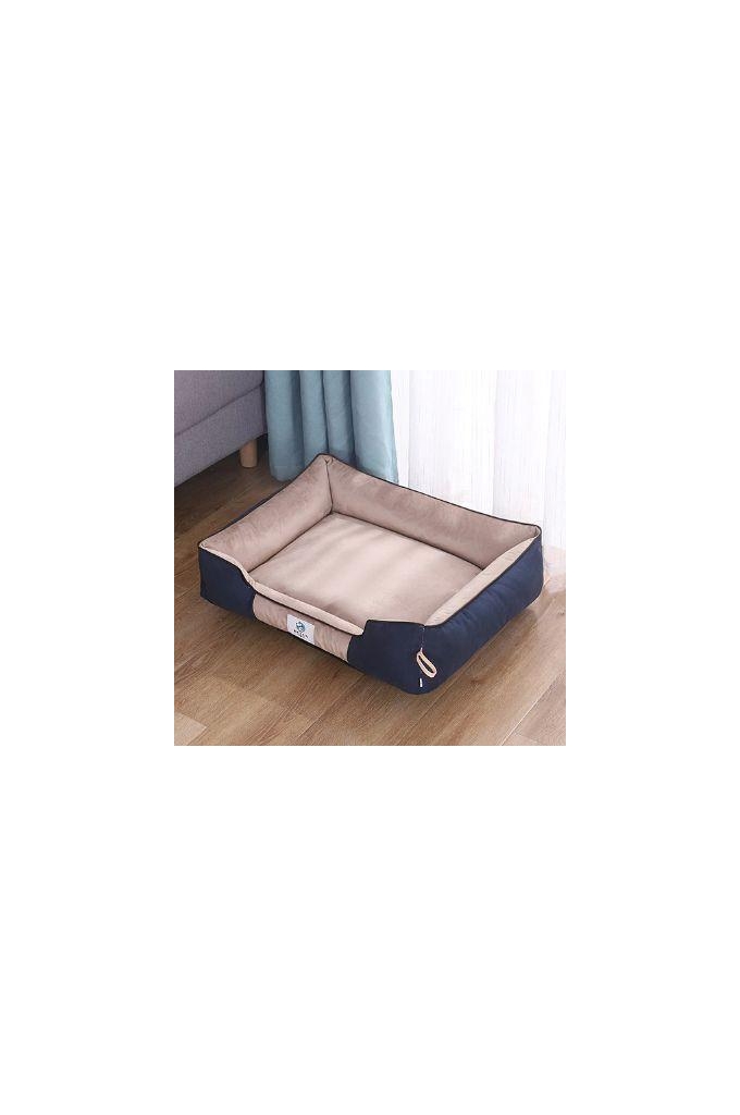 Pet Bed-Rectangular for small pet-khaki-45x38x16 cm