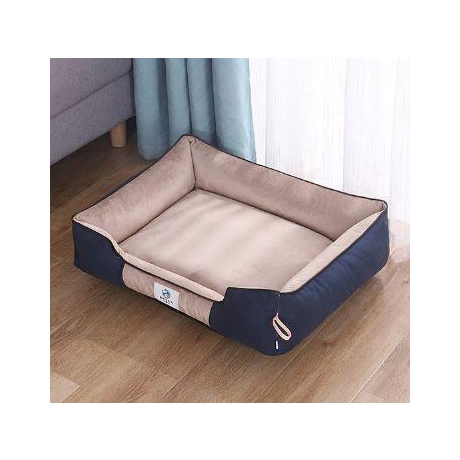 Pet Bed-Rectangular for small pet-khaki-45x38x16 cm