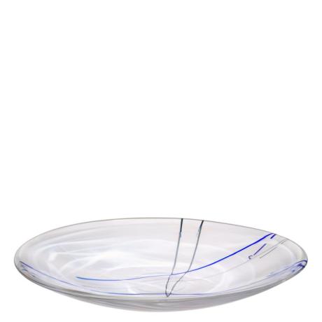 CONTRAST Platter White by Anna Ehrner - Ø 380 mm - Kosta Boda  - 7070610
