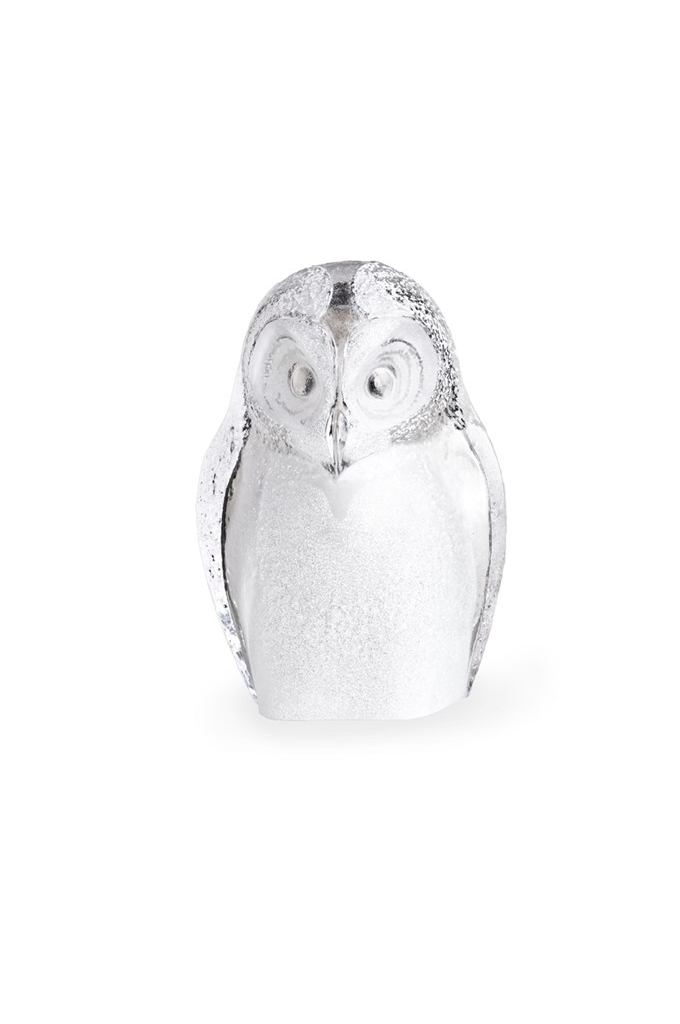 Mats Jonasson Crystal - Safari Sculptures - Owl clear crystal - 34951