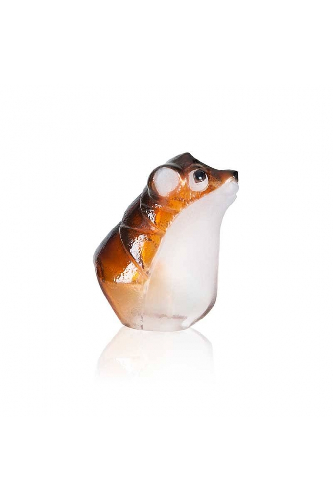 Mats Jonasson Crystal - Safari Sculptures - Curious Mouse painted crystal, small - 34246