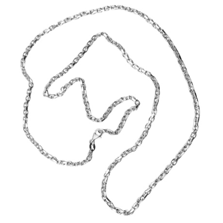 Silver Anchor Diamond-Cut Chain 3.5 mm x 800 mm