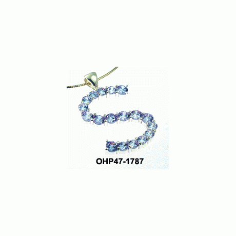 Oh la la Jewellery - Letter S Pendant, large,  Silver 925 - OHP47-1787-003