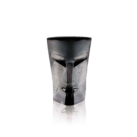 Mats Jonasson Crystal - MASQ TABLEWARE Kubik Tumbler black - 42003