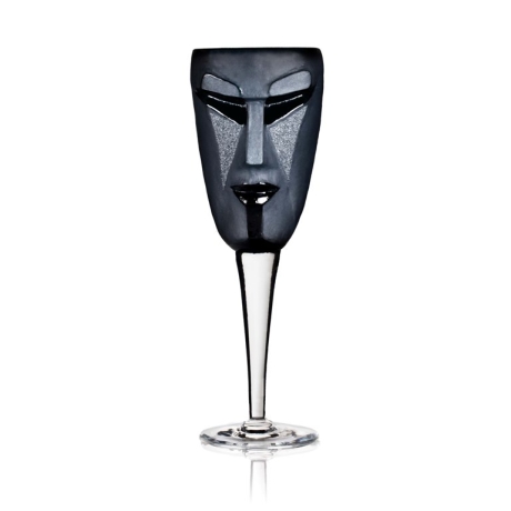 Mats Jonasson - MASQ Stemware Kubik wine glass black - 42018