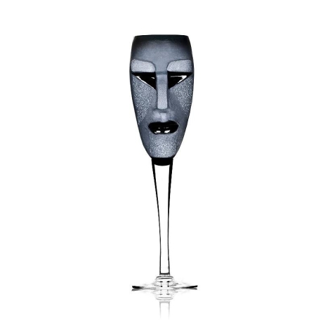 Mats Jonasson - MASQ Stemware Kubik Champagne black - 42035