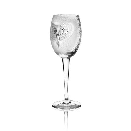 Mats Jonasson Crystal - LIMITED EDITION - STRIX wine glass Owl, clear - 42041