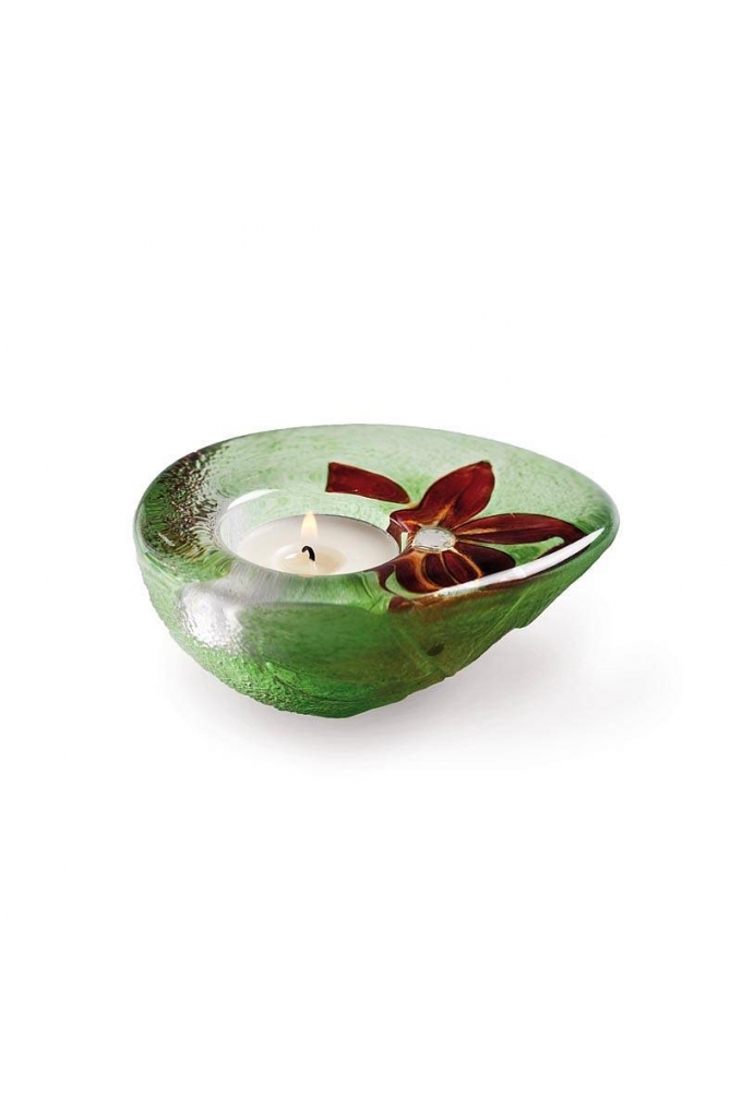 Mats Jonasson Crystal - Handmade CANDLEHOLDER Flora - 69014