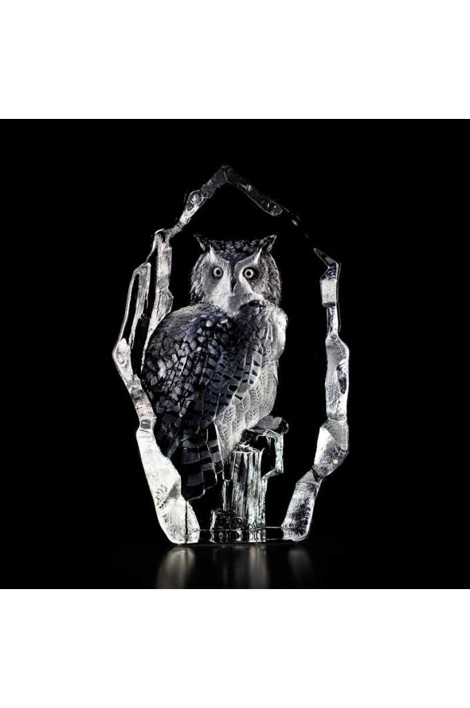 Mats Jonasson Crystal - LIMITED EDITION - WILDLIFE - Eagle Owl - 13304