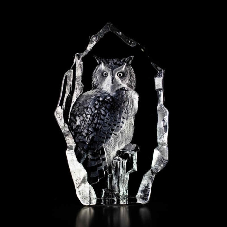 Mats Jonasson Crystal - LIMITED EDITION - WILDLIFE - Eagle Owl - 13304