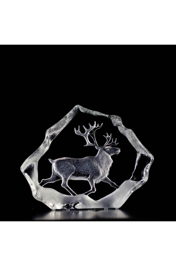 Mats Jonasson Crystal - LIMITED EDITION - WILDLIFE - Reindeer - 33126